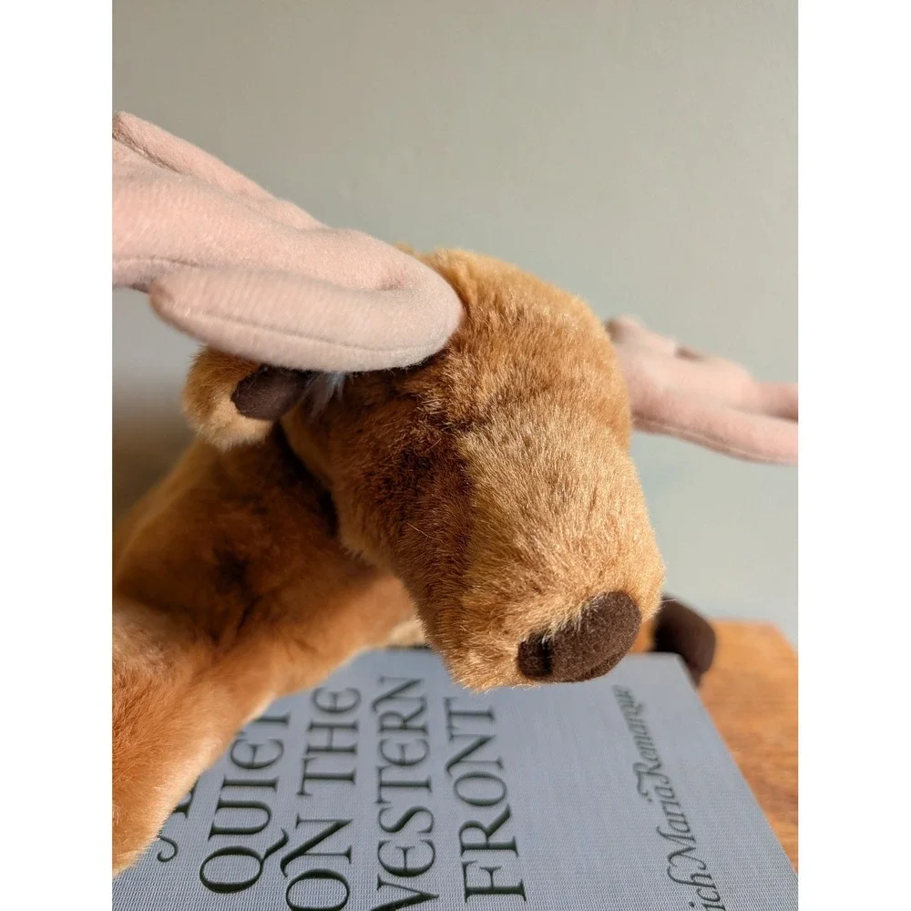 Vintage 1997 Origins Cuddly Caribou Plush WWF Stuffed Animal Brown Reindeer 12